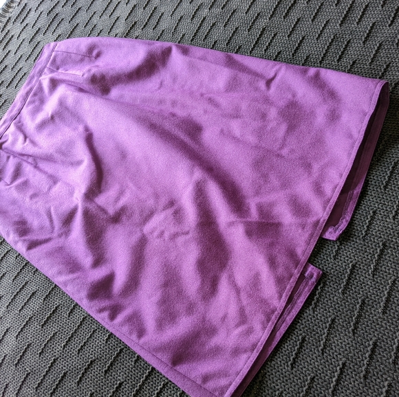 VTG Royal Purple Wool Skirt Sz 4 - Picture 3 of 14